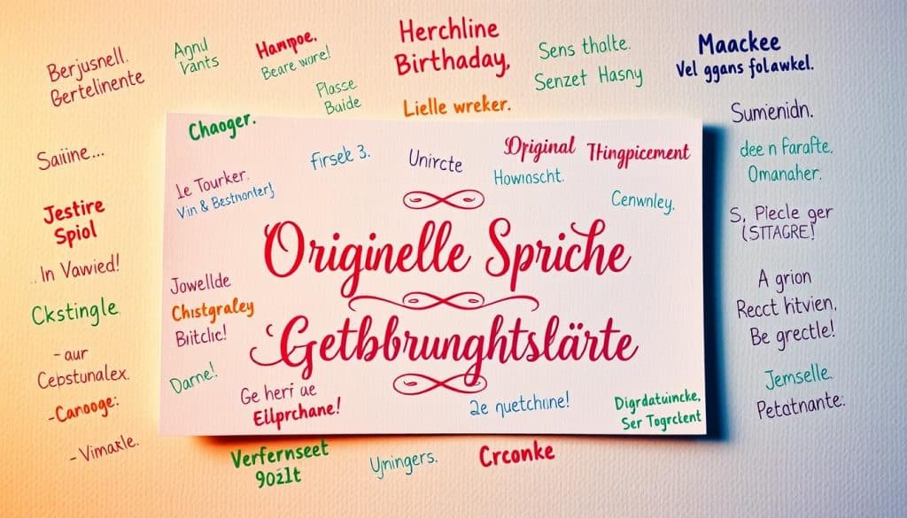 Originelle Sprüche Geburtstagskarte