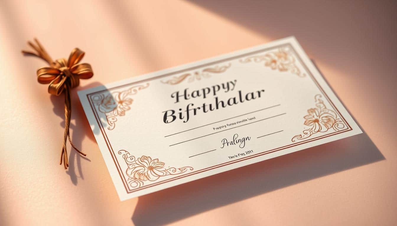 Personalisierter Gutschein zum Geburtstag
