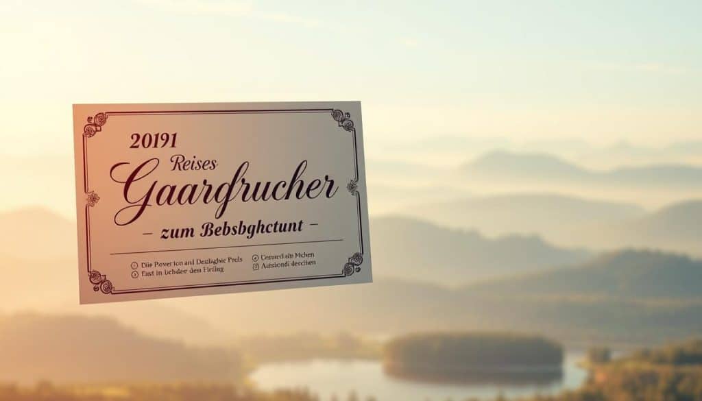 Reise Gutschein zum Geburtstag
