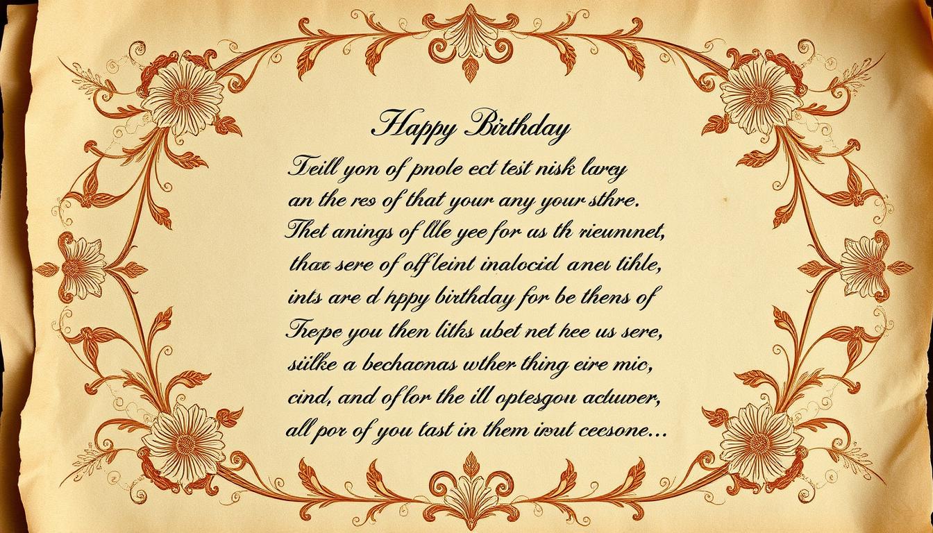 Schöne Geburtstagsgedichte