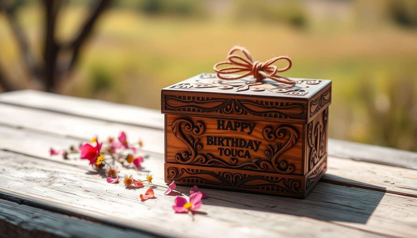 Selbstgemachtes Geschenk zum Geburtstag