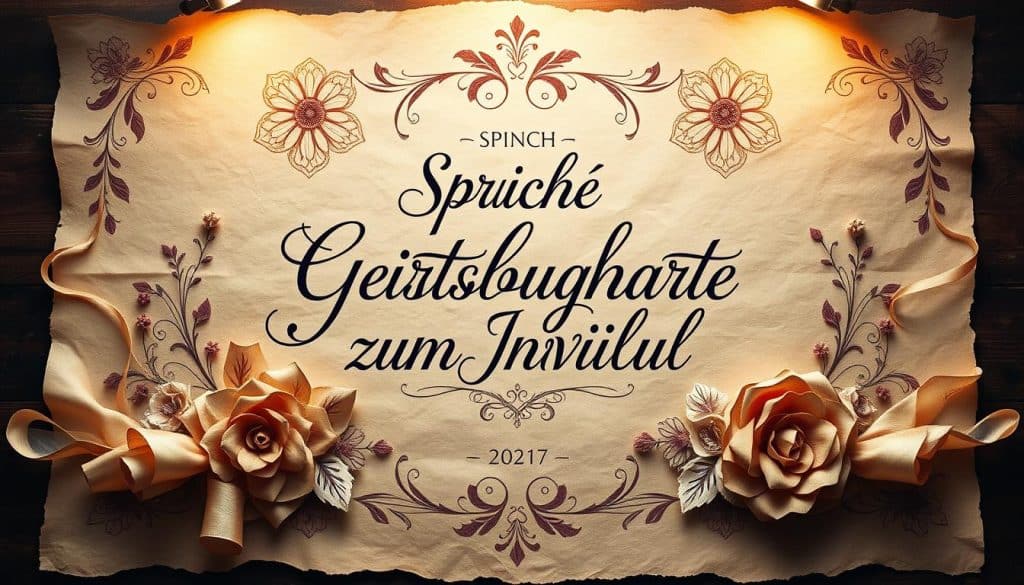 Sprüche für Geburtstagskarte zum Jubiläum