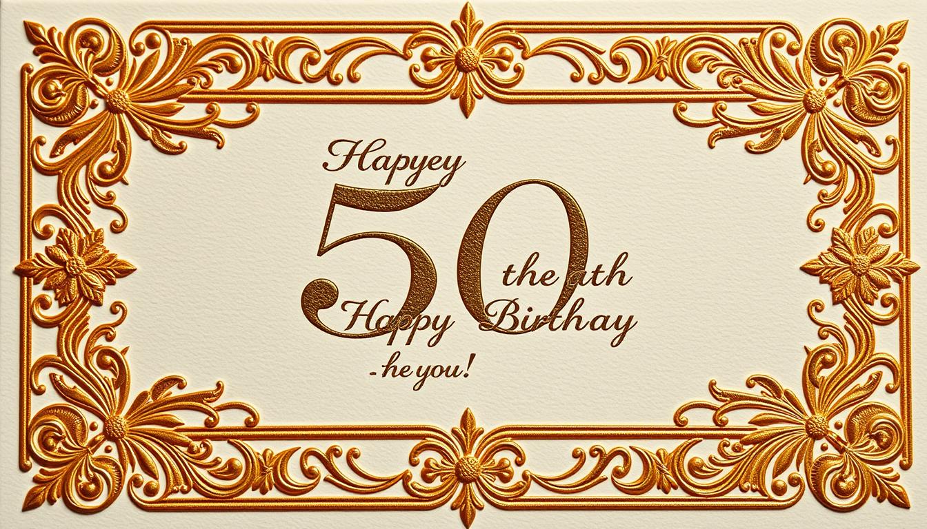 Sprüche für eine Geburtstagskarte 50. Geburtstag