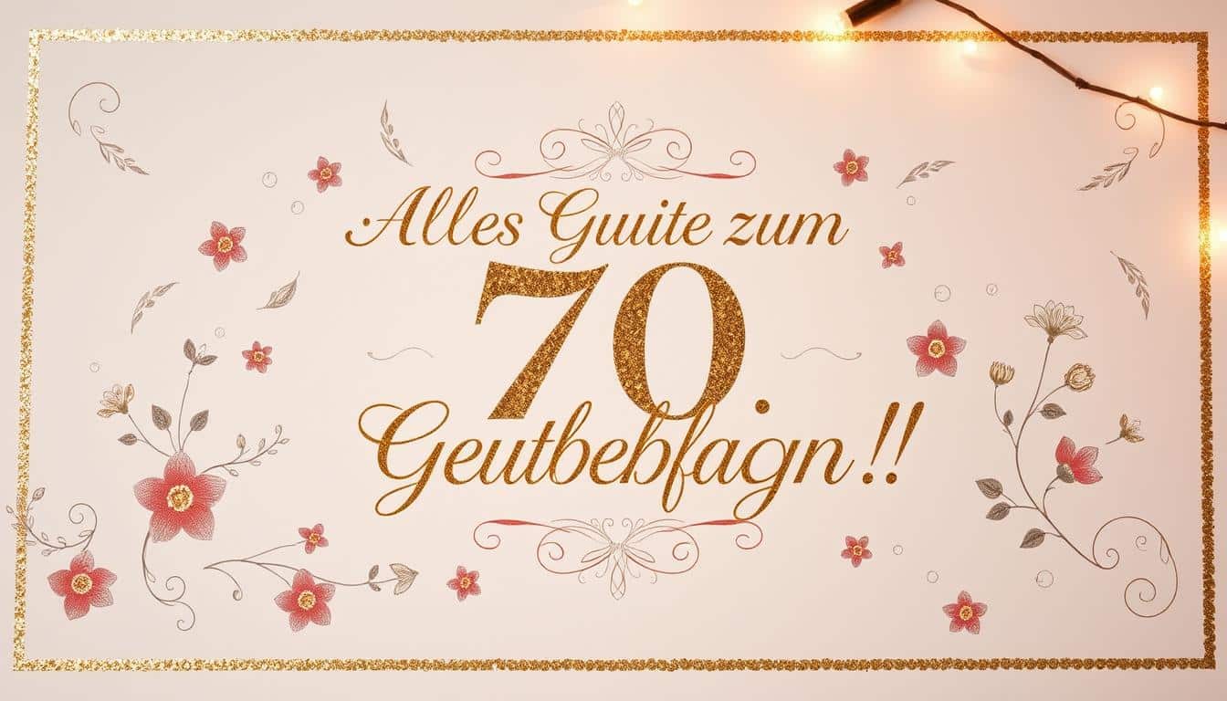 Sprüche für eine Geburtstagskarte 70. Geburtstag