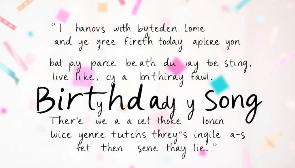 Text für ein modernes Geburtstagslied