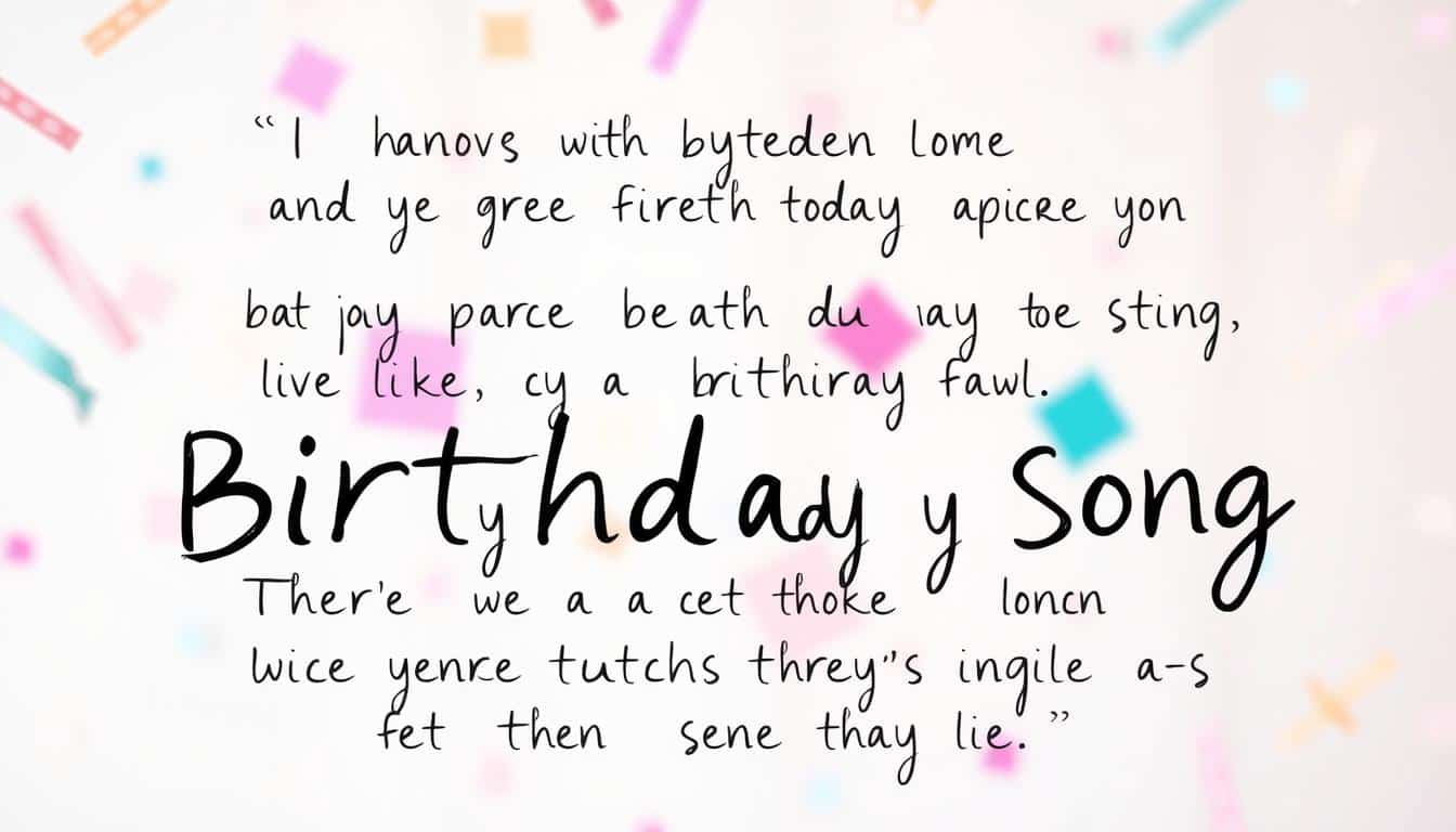 Text für ein modernes Geburtstagslied