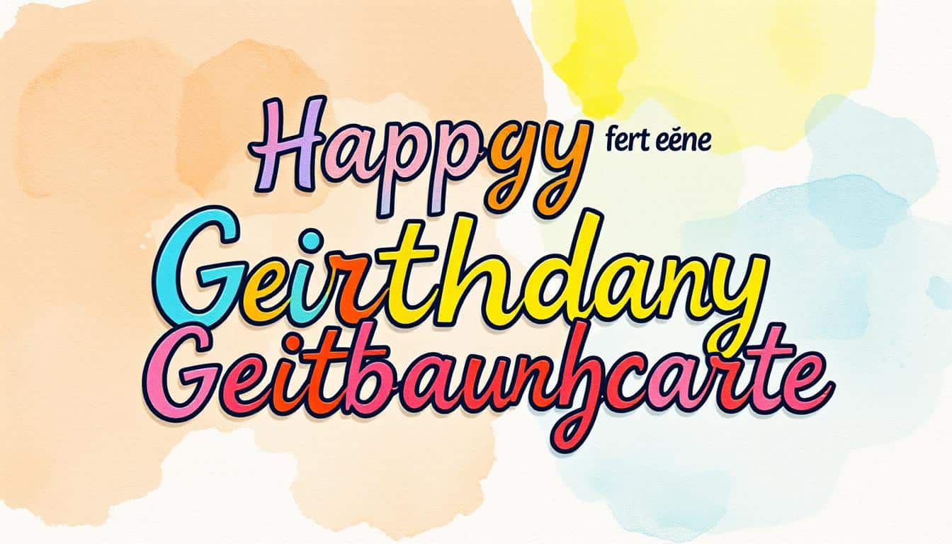 Text für eine Geburtstagskarte