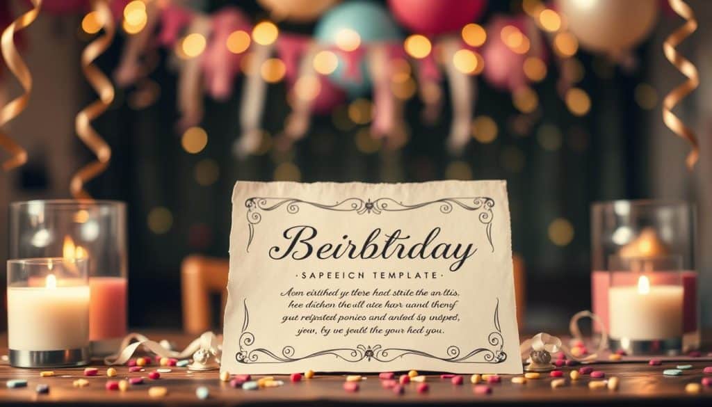 Vorlage für eine Geburtstagsrede