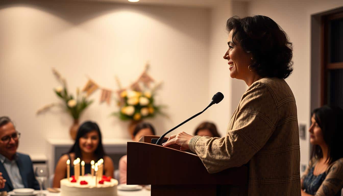 Was sage ich auf einer Geburtstagsrede?