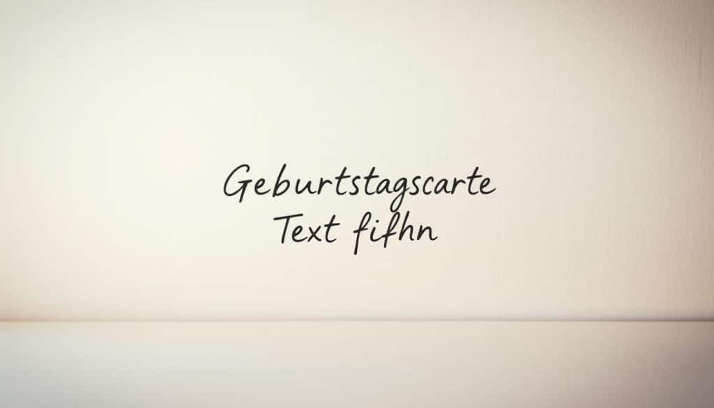 Wie finde ich den richtigen Text für eine Geburtstagskarte