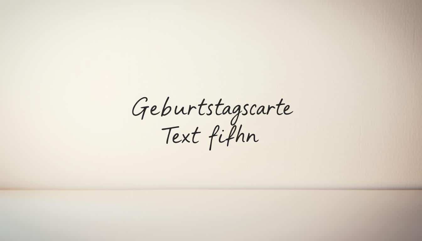 Wie finde ich den richtigen Text für eine Geburtstagskarte