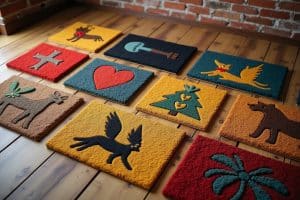 18 personalisierte Fußmatten als Geschenke